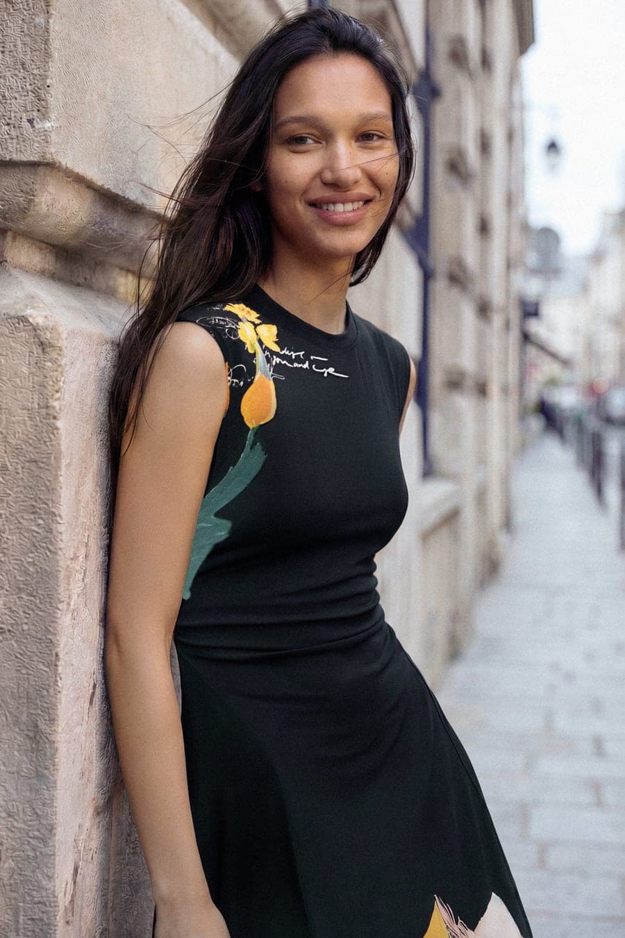 Desigual Asymmetrische bloemenjurk